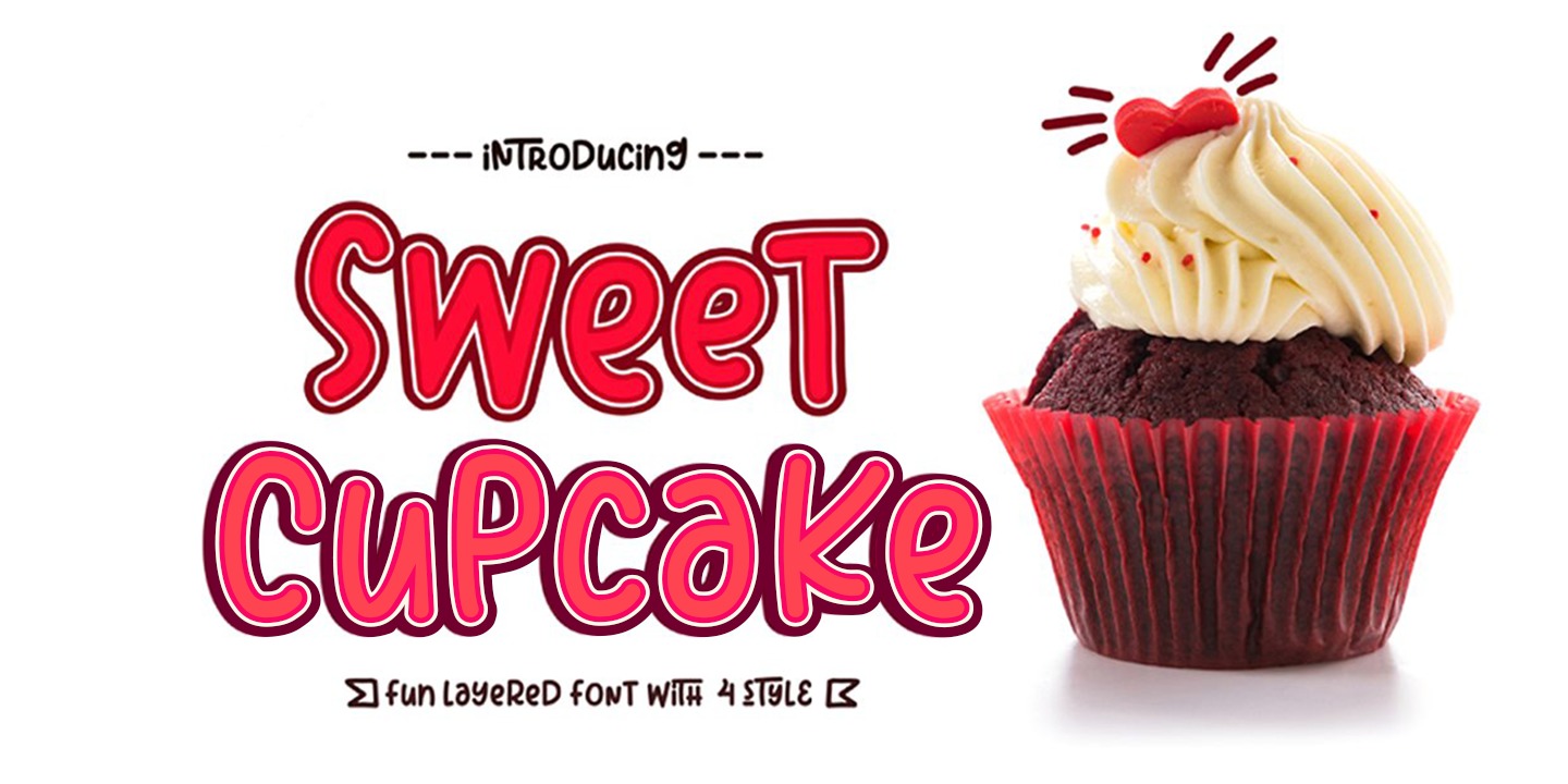 Schriftart Sweet Cupcake